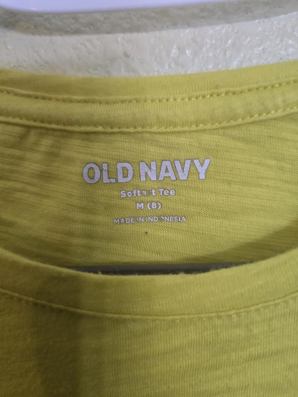 Old Navy Yellow Short Sleeve Tee with Heart Patch